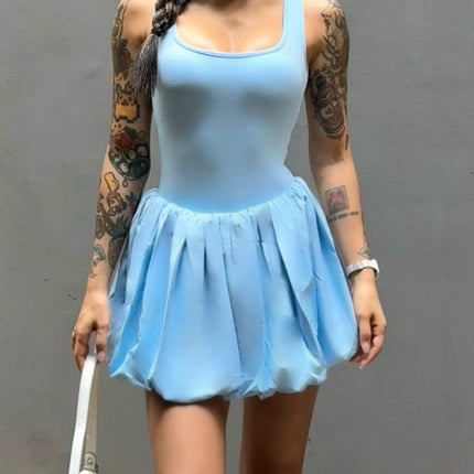 Regina with Chest Pad Naked Sports dress Women's Anti-walking Base Outdoor Running Fitness Tennis Skirt Breathable