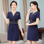navy blue dress / S