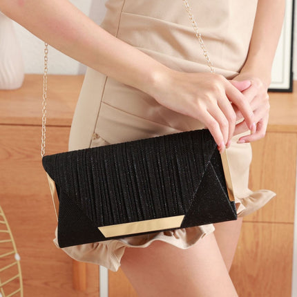 Spot Wholesale Spot Amazon Pleated Evening Party Evening Bag Clutch Bag European and American Style Popular Bags