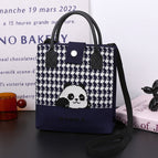 [light luxury and simple] squinting smiling panda dark blue (black portable)112102
