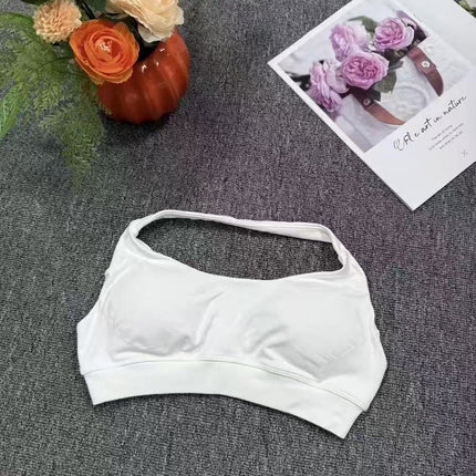 Cross-Border Seamless Fitness Underwear Sports Outdoor Quick-Drying Halter Bra Women's High Elastic Sexy Nylon with Chest Pad Ready Stock