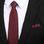 8cm wine red plaid zipper + pocket towel