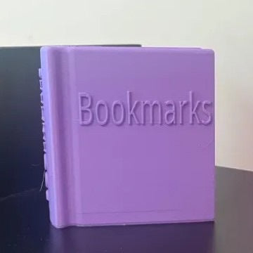 Cross-Border New Product Book Shaped Bookmark Holder 3D Printed Mini Bookshelf Bookmark Holder