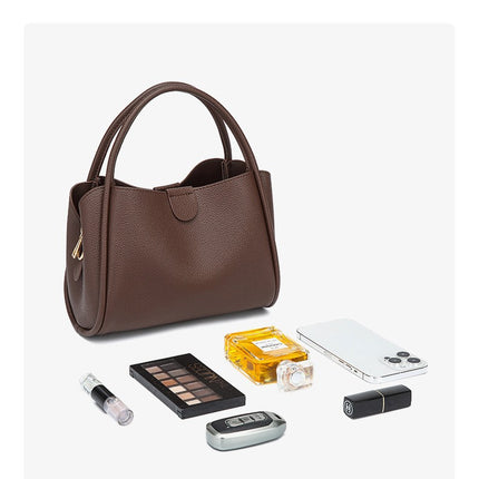 2025 Bag Retro High-End Crossbody Bag Niche Bag Women's Vegetable Basket Women's Bag Fashionable Versatile Bucket Handbag