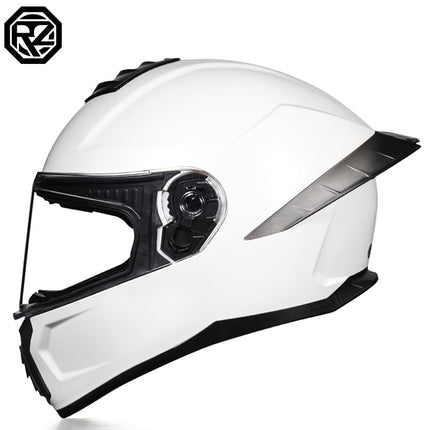 Orz3C Certified Motorcycle Helmet Men's and Women's Dual-Lens Full-Face Helmet Summer Personalized Tail Bluetooth Semi-Full Coverage
