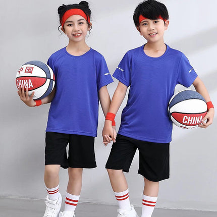 Quick-Drying Breathable Summer Training Class Sports Meeting Kidsren's Primary School Class Uniform Football Training Camp Sports T-Shirt Custom Set