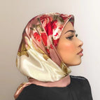 Lotus root starch framed flowers / 90*90cm(bawal)
