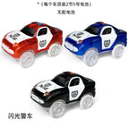 3 police cars