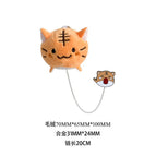 Yellow tiger plush chain