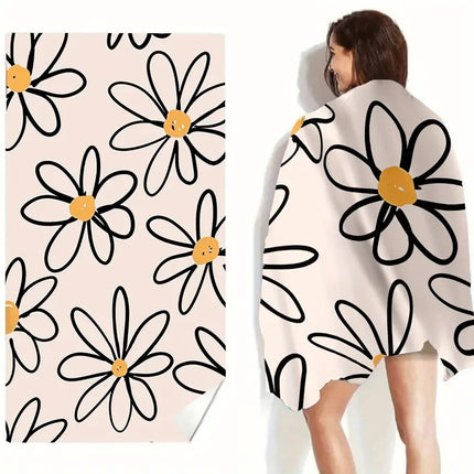 Cross-border Beach Towel Quick-drying Absorbent Beach Towel Microfiber Digital Printing Bath Towel Adult Amazon Plus