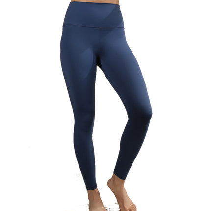 Women's Yoga Pants High-Waisted Naked-Feel Pants Sports Fitness Running Pants Double-Sided Brushed Tight-Fitting Butt-Lifting Pants Autumn and Winter Style Hip-Lifting