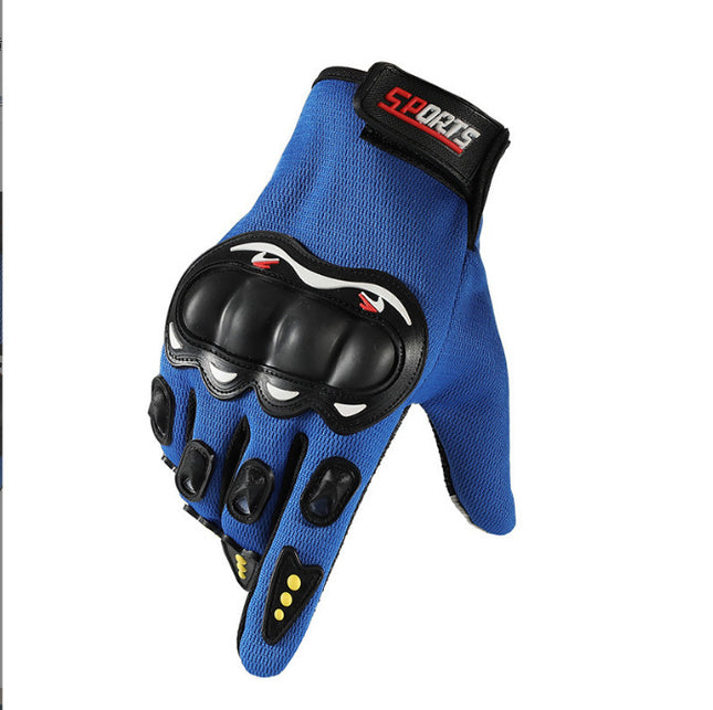 Motorcycle Riding Gloves, Hard-Shell Protective Half-Finger Outdoor Sports Gloves, Breathable, Non-Slip, Touch-Screen Compatible Motorcycle Gloves