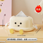 Swimming ring tissue box (sitting position 2 feet) - cream white