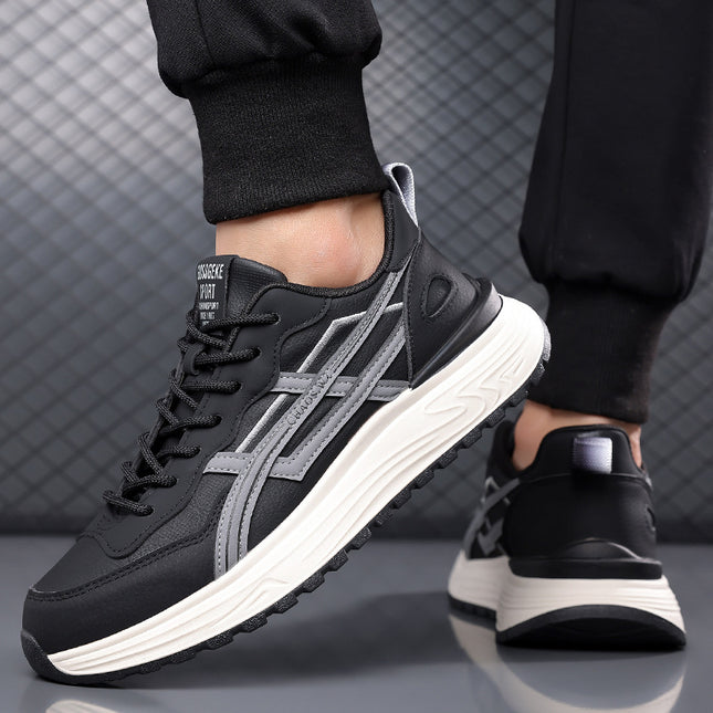 Men's Shoes 2026 Autumn and Winter New Versatile Trendy Sports Casual Shoes Men's Lightweight Running Thick-Soled Dad Shoes Trendy