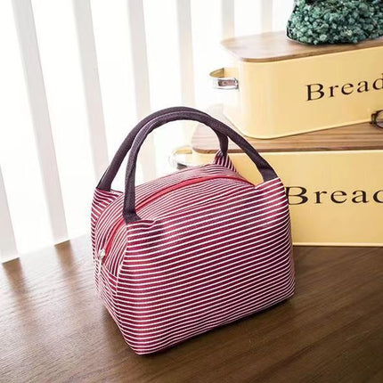 Oxford cloth printed lunch box bag new fashion casual ladies portable lunch bag hand mummy bag cartoon cute