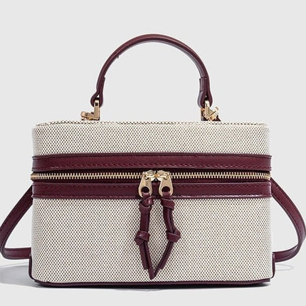 Z's Cross-Border Trend 2025 New Popular Satchel Canvas Hard Casual Work Clothing Small Square Bag Single Shoulder Crossbody Bag