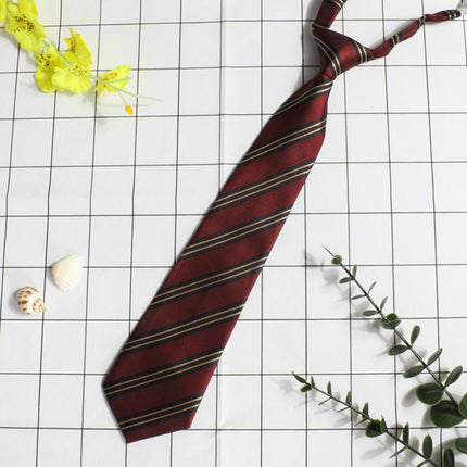 JK Small Tie Women's College Style Lazy Japanese Style Plaid Uniform Shirt Tie Student ins Men's and Women's Short Free Tie