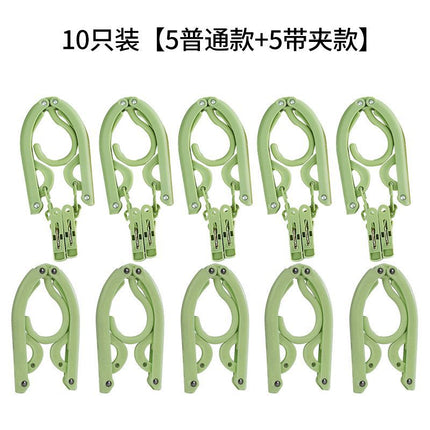 Folding hanger multi-functional drying rack non-slip outdoor travel portable hanger travel home magic clothes wholesale