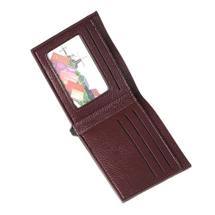 Cross-Border Supply Pu Leather Multifunctional Short Men's Wallet Fashion Foreign Trade Hot-Selling Card Holder Men's Wallet
