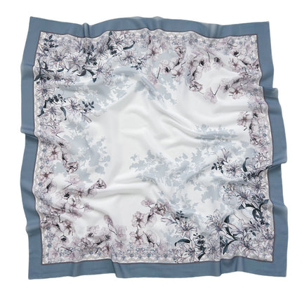 Cross-Border New Product Voile Print 110 Square Scarf Classic Lace Scarf Turban Malaysian Shawl