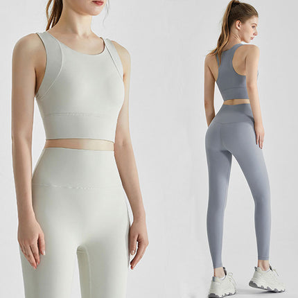 Yoga Clothing Set for Women, Shock-Proof Push-Up Running Bra, Sports Bra, Fitness Clothing Set for Women, Summer