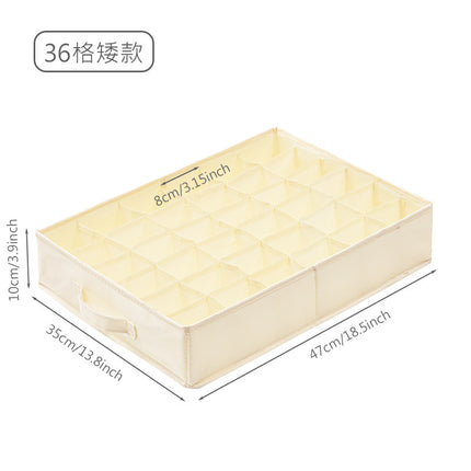 Storage Box Wardrobe Clothes Sorting Storage Box Household Fabric Folding Underwear Underwear Sweater Compartment Storage Artifact