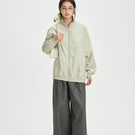Love and Nancy Thirteen Lines Minimalist Summer Style Solid Color Simple Pressed Commuter Versatile Wide-Leg Casual Pants 11635
