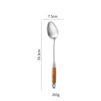 304 steel + rosewood handle / Tongue spoon