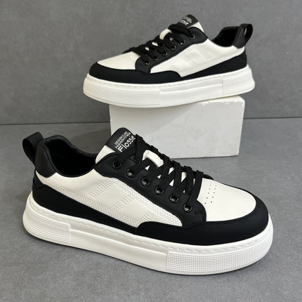 Men's Shoes 2025 New Summer Trendy Versatile Sports Casual Sneakers Genuine Leather Comfortable Versatile White Shoes
