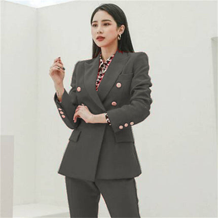 Red Suit suit Female Bully President Casual Business Wear Fashion Temperament Goddess Fan Presided over formal overalls