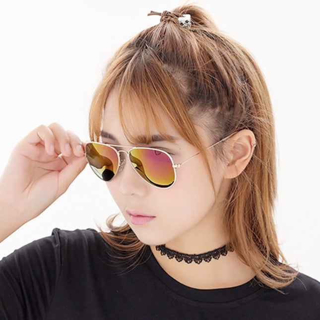 3025 fashion aviator goggles men and women personalized hip-hop all-match sunglasses 3026 colorful ocean sunglasses