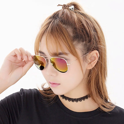 3025 fashion aviator goggles men and women personalized hip-hop all-match sunglasses 3026 colorful ocean sunglasses