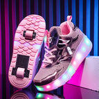 E67 pink double wheels with lights / 30