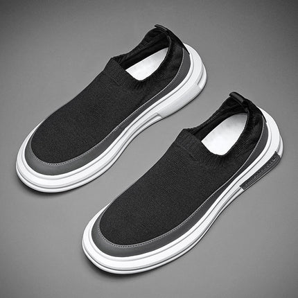 Men's Shoes Summer Breathable 2023 New Style Shoes Men's One-Pedal Handsome Men's Casual Deodorant Mesh Fashionable Shoes