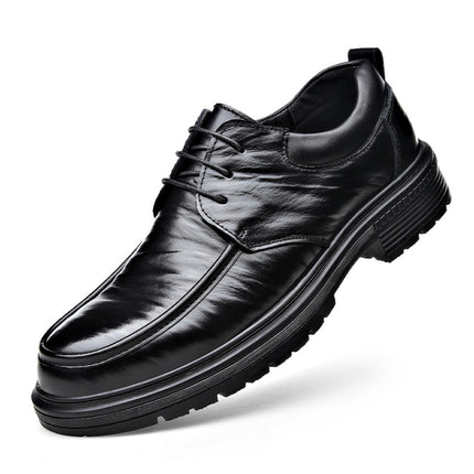 Trendy Shoes Men's Business Clothing Shoes Leather Casual Men's Shoes British Style Soft Leather Soft Bottom Men's Shoes Casual Fashion Leather Shoes
