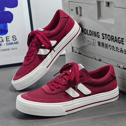 Spring and Autumn Men's Canvas Shoes, Korean Style, Versatile, Trendy, Casual Sports Board Shoes, Youth Student Shoes - Clearance