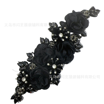 Rhinestone Flower Decoration Dress Wedding Dress