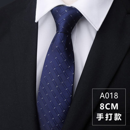 Dress Business Tie Men's and Women's Groom Wedding Black Zipper Korean Narrow No Lazy Striped Bow Tie Plaid