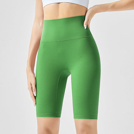 Weiman Nude Yoga Shorts Women's Hip Lifting Quick-Drying Sports Fitness Cycling Pants Outer Wear Tight Five-Point Yoga Pants Summer