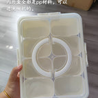 Dishwasher-safe pp material with eight compartments