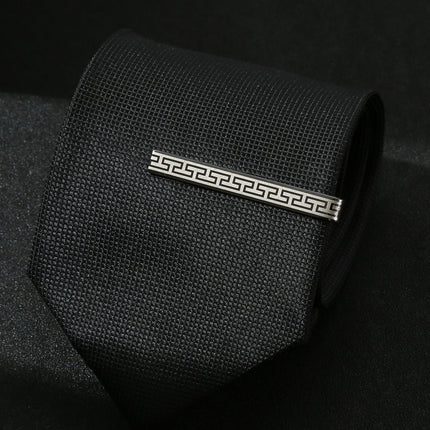 New Guofeng Gun Black Laser Ancient Pattern Roman Pattern Flat Tire Clip logo Men's Lover Clip
