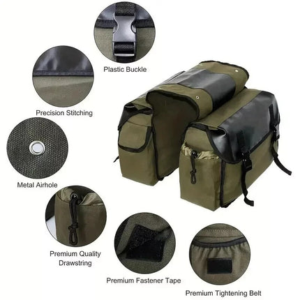 Amazon Aliexpress Upgraded Bicycle Rear Bag Mountain Bike Rear Rack Bag Cycling Rear Seat Bag