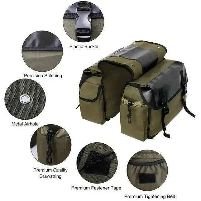 Amazon Aliexpress Upgraded Bicycle Rear Bag Mountain Bike Rear Rack Bag Cycling Rear Seat Bag