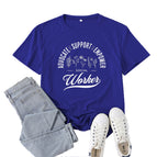 Retro blue (white font) / S