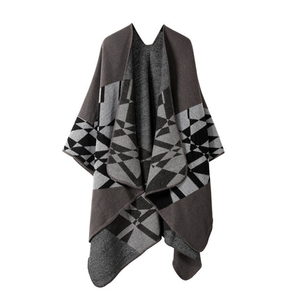 European and American plain striped warm Joker shawl outer autumn and winter office blanket imitation cashmere scarf in stock wholesale