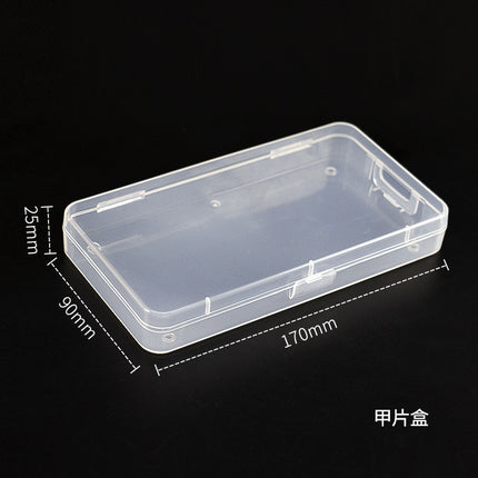 Manicure Tool Box, Nail Chip Box, Dust-Proof and Oxidation-Proof Jewelry, Multi-Grids 240 Pieces, Transparent High-Grade Plastic Storage Box