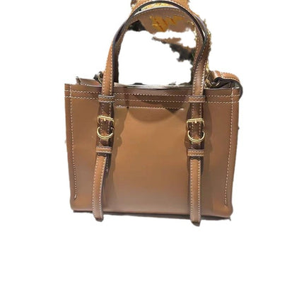 Z New Deep Brown Yellow Mini Handbag 2024 Autumn Work Commuter Shoulder Casual All-match Crossbody Bag