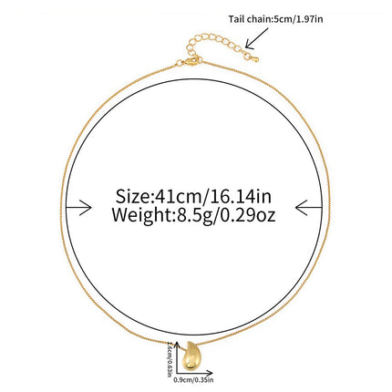 Lishan Versatile Bowknot Accessories Titanium Steel Metal Chain Series Layered Natural Stone Necklace Clavicle Chain for Women