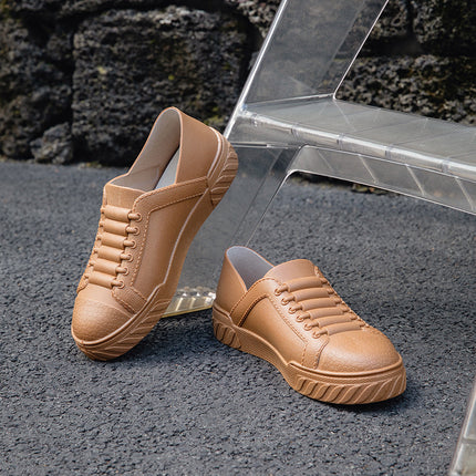 New Fashion Student Rain Shoes Women's Short Rain Boots Non-slip Wear-resistant Low-top Waterproof Shoes Shallow Mouth Lightweight Rubber Shoes for Women