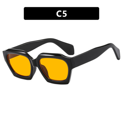 European and American 2024 New Polygonal Irregular Sunglasses Stylish Ins Trendy Modern Street Style Fashion Sunglasses